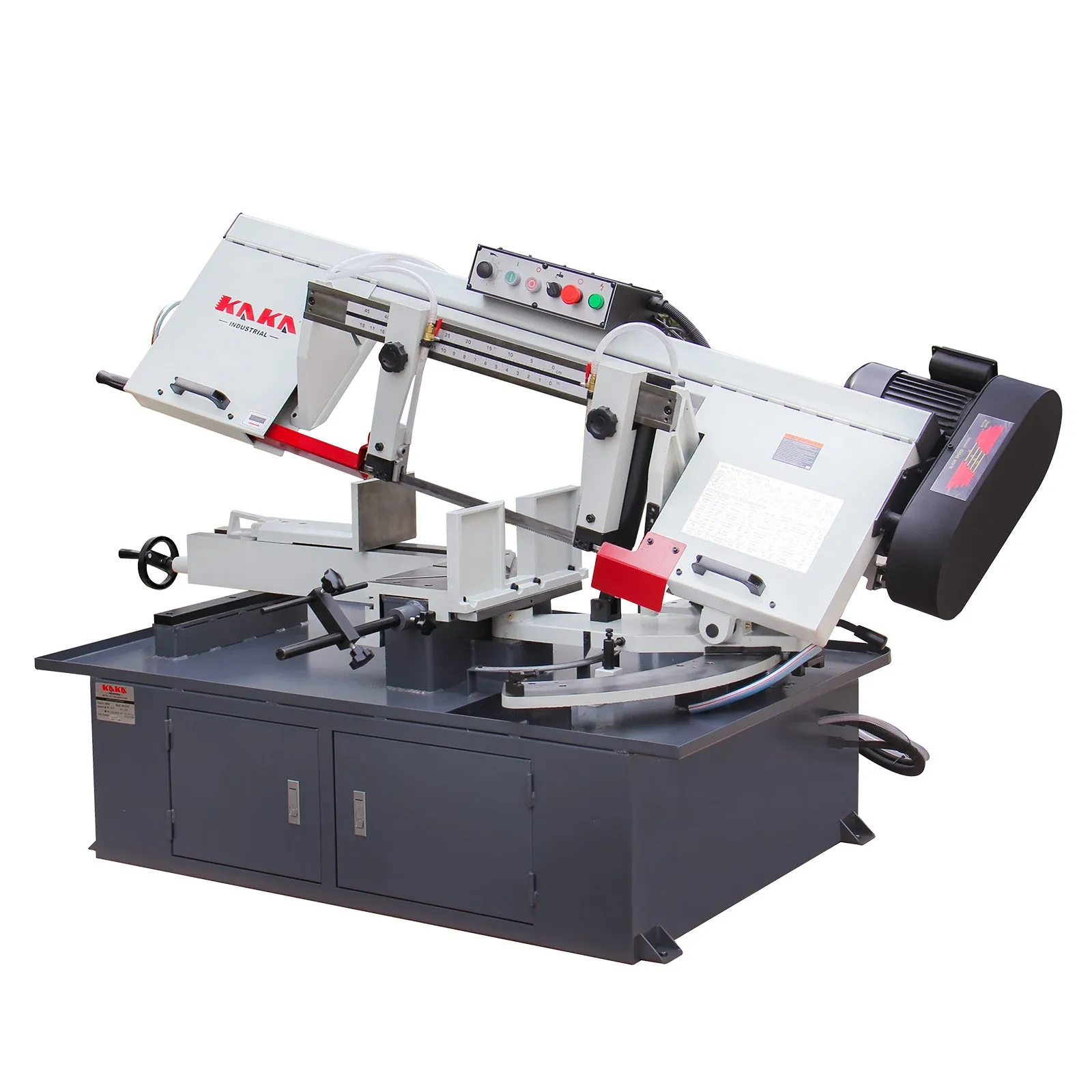 KAKA Industrial BS-1018T Dual Miter Metal Cutting Band Saw 10.2”x16.9” Capacity 2 HP power Horizontal Bandsaw with 220V Single phase