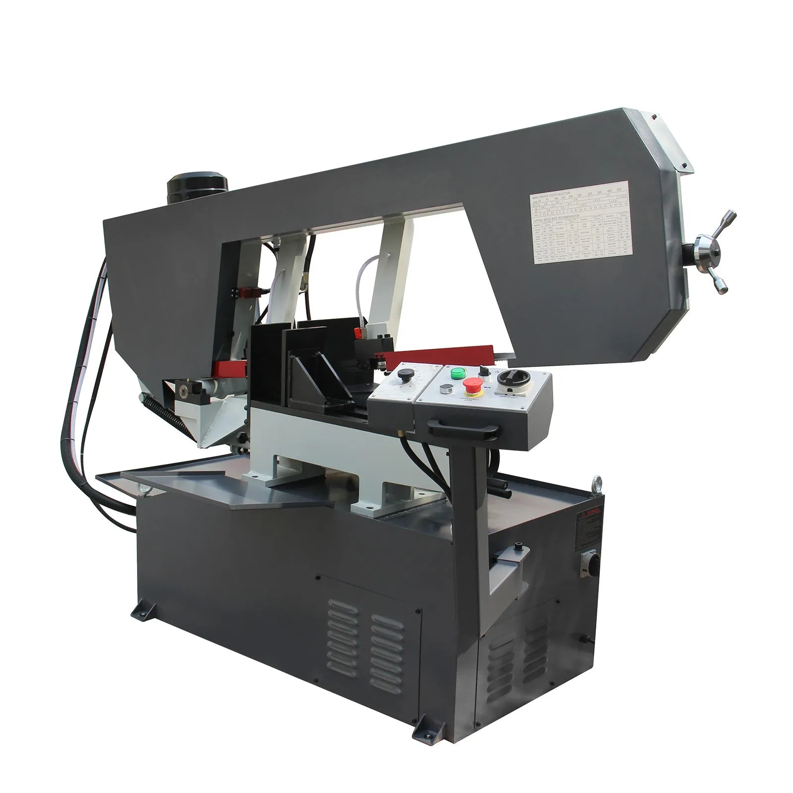 Kaka Industrial BS-2114T,Horizontal bandsaw 21.6"x14“ Capacity Metal Cutting Band Saw, Swivel Head Miter Metal Cutting Band Saw, Round Bar Cutting, Runs on 220V-60HZ-3PH