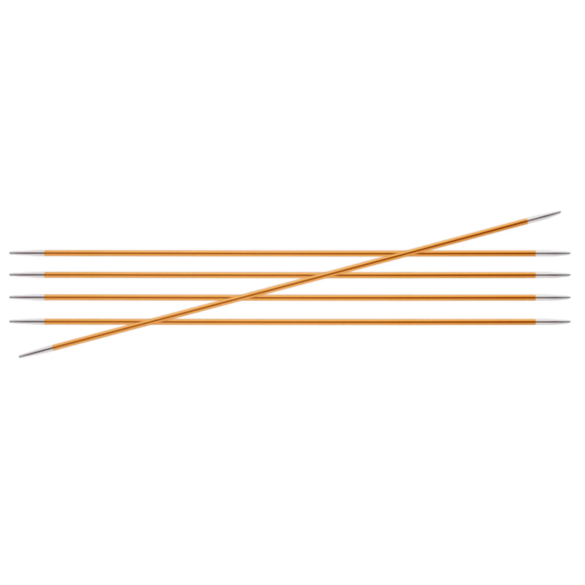 KnitPro Zing Double Pointed Needles - US 1 (2.25mm) - 6" Amber