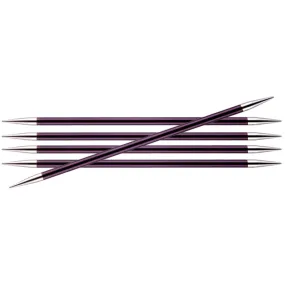 KnitPro Zing Double Pointed Needles - US 10 (6.0mm) - 6" Purple Velvet