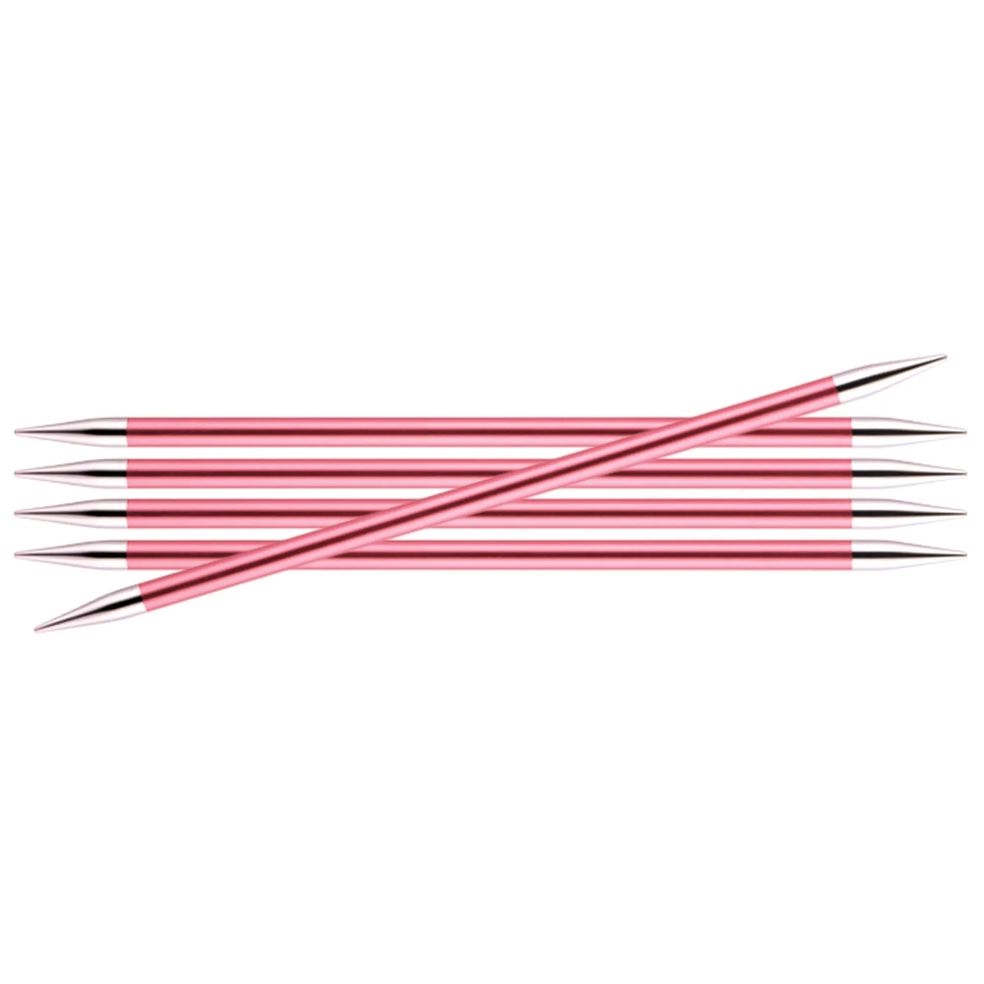 KnitPro Zing Double Pointed Needles - US 10.5 (6.5mm) - 8" Coral