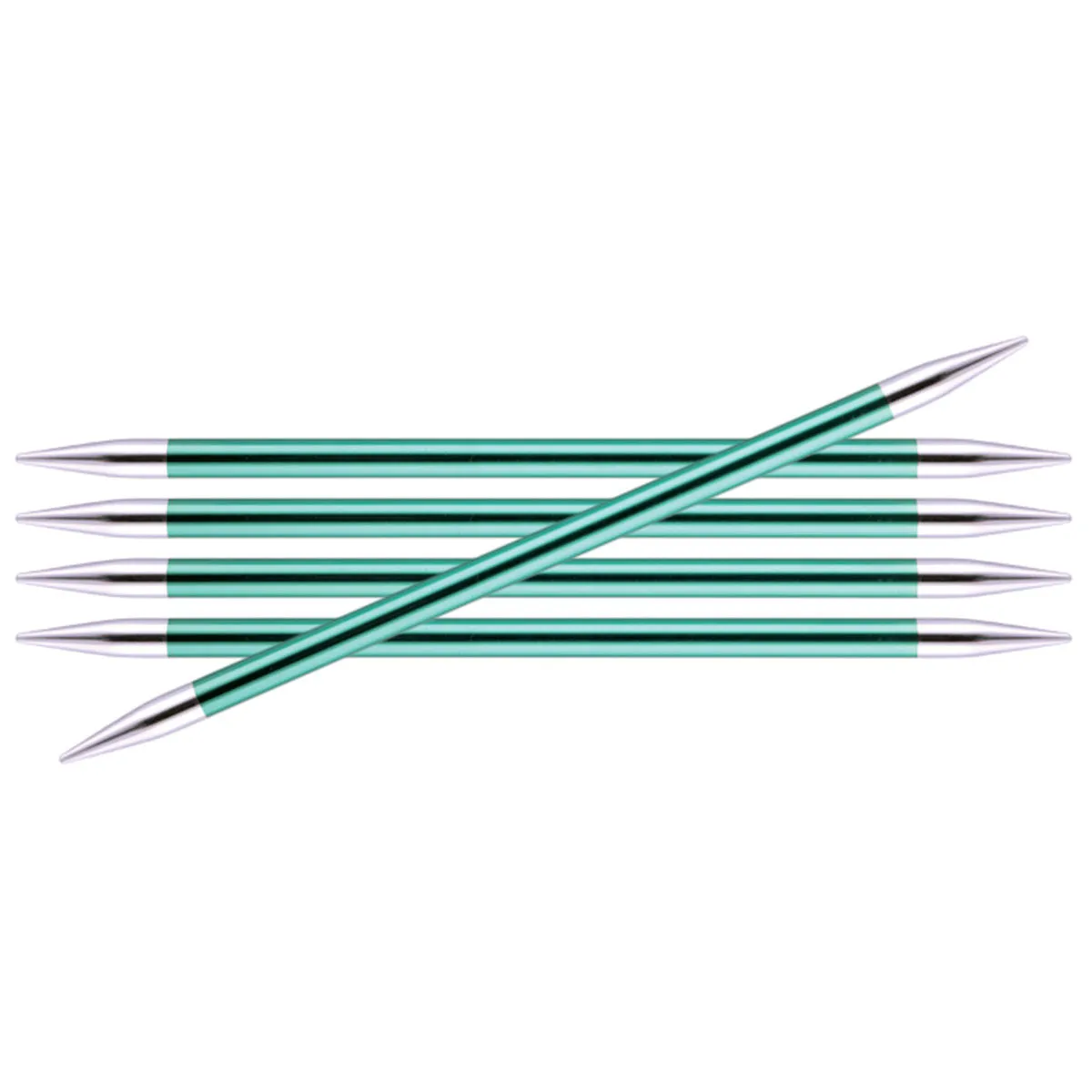 KnitPro Zing Double Pointed Needles - US 11 (8.0mm) - 8" Emerald