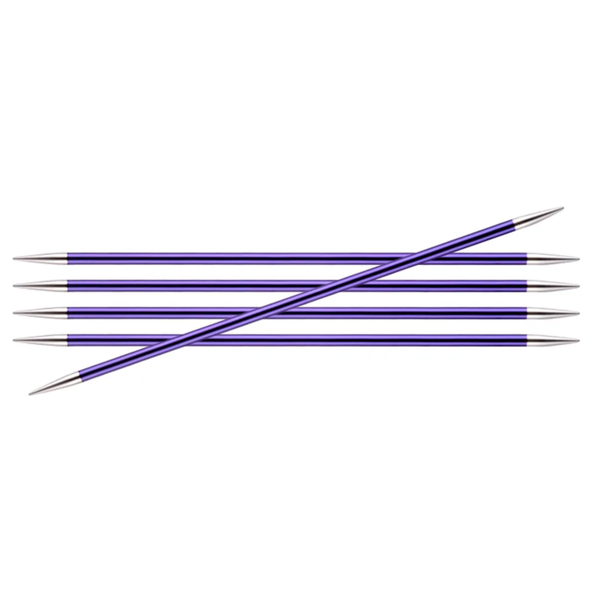 KnitPro Zing Double Pointed Needles - US 5 (3.75mm) - 6" Amethyst