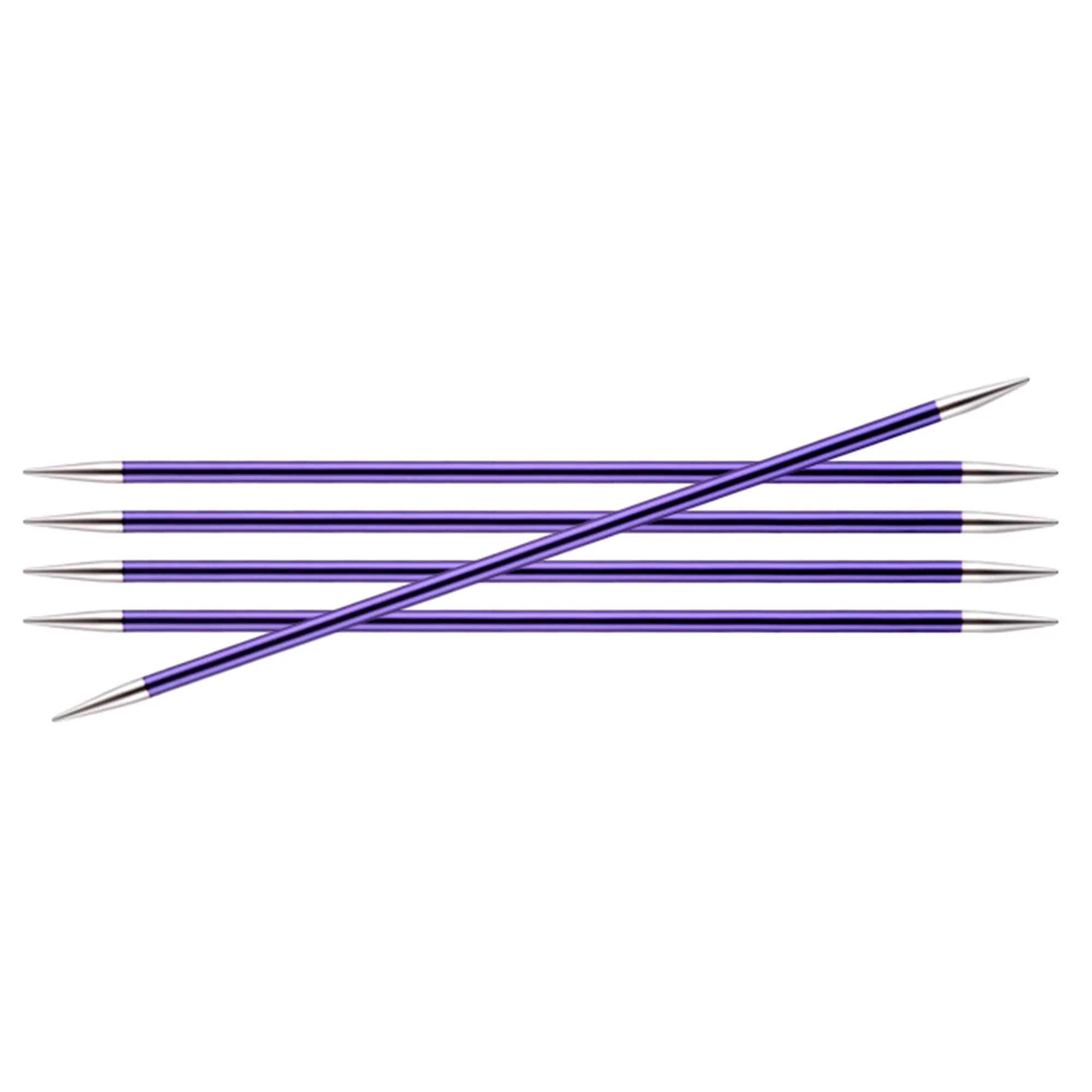 KnitPro Zing Double Pointed Needles - US 5 (3.75mm) - 6" Amethyst