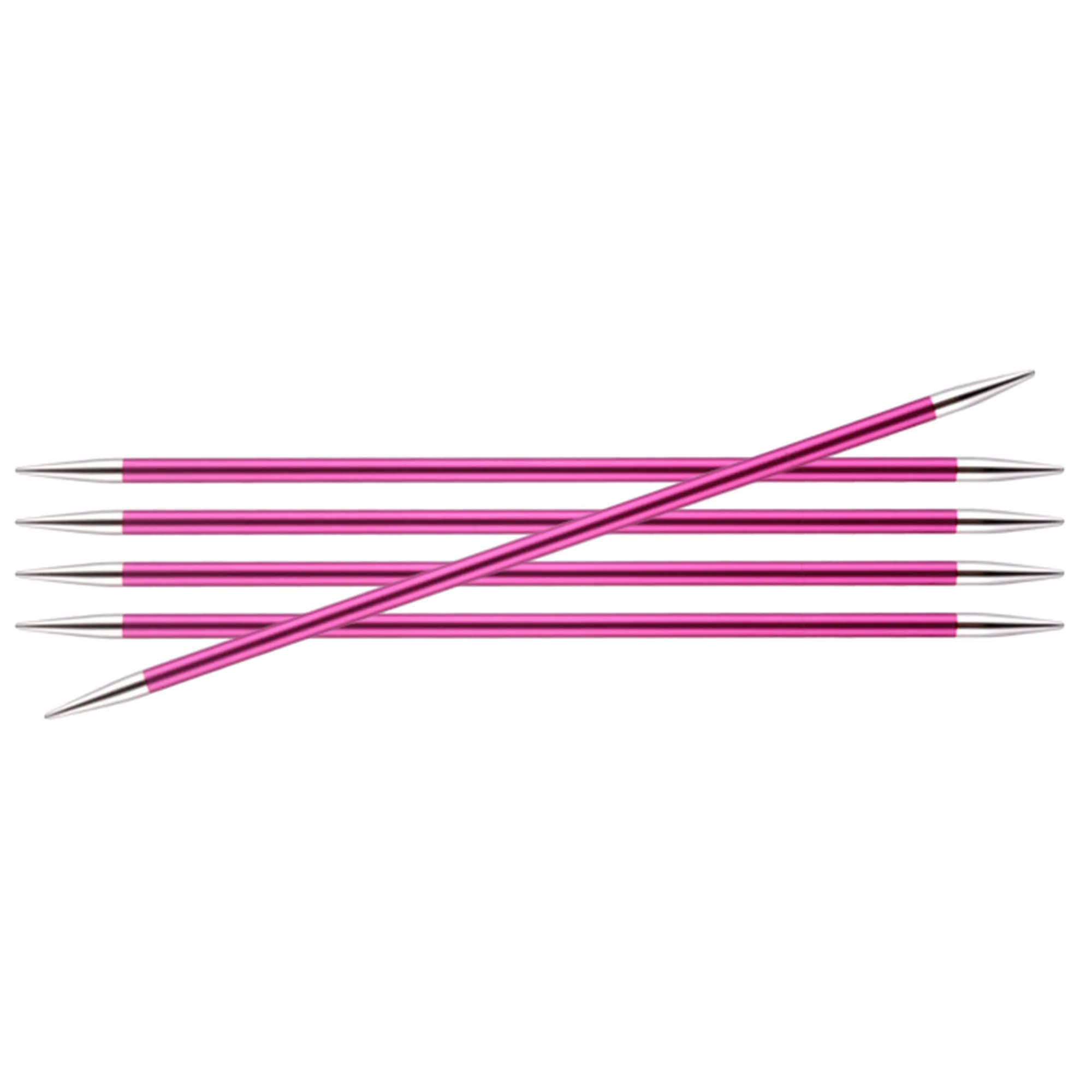 KnitPro Zing Double Pointed Needles - US 8 (5.0mm) - 8" Ruby