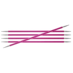 KnitPro Zing Double Pointed Needles - US 8 (5.0mm) - 8" Ruby