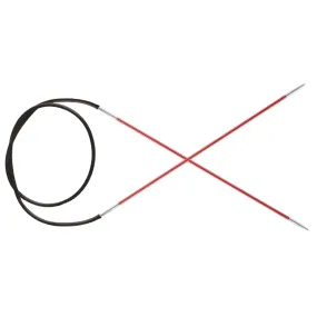 KnitPro Zing Fixed Circular Needles - US 0 (2.0mm) - 40" Coral