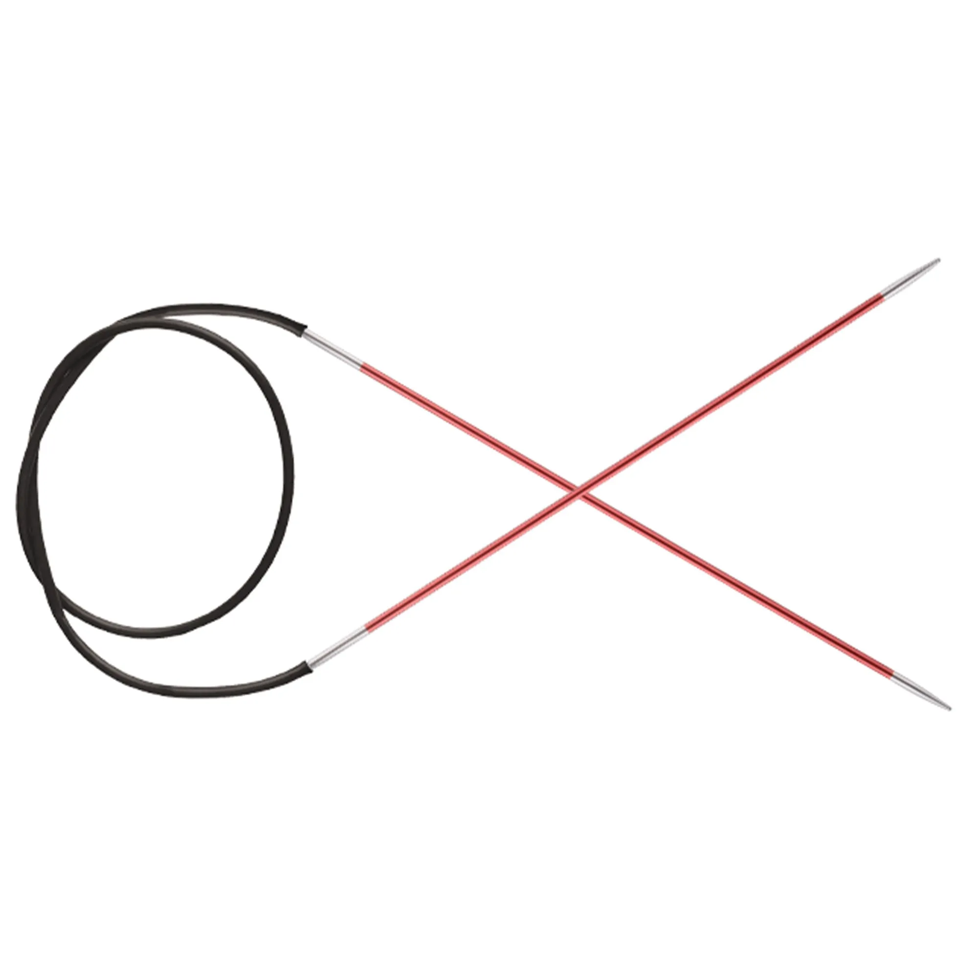 KnitPro Zing Fixed Circular Needles - US 0 (2.0mm) - 47" Coral