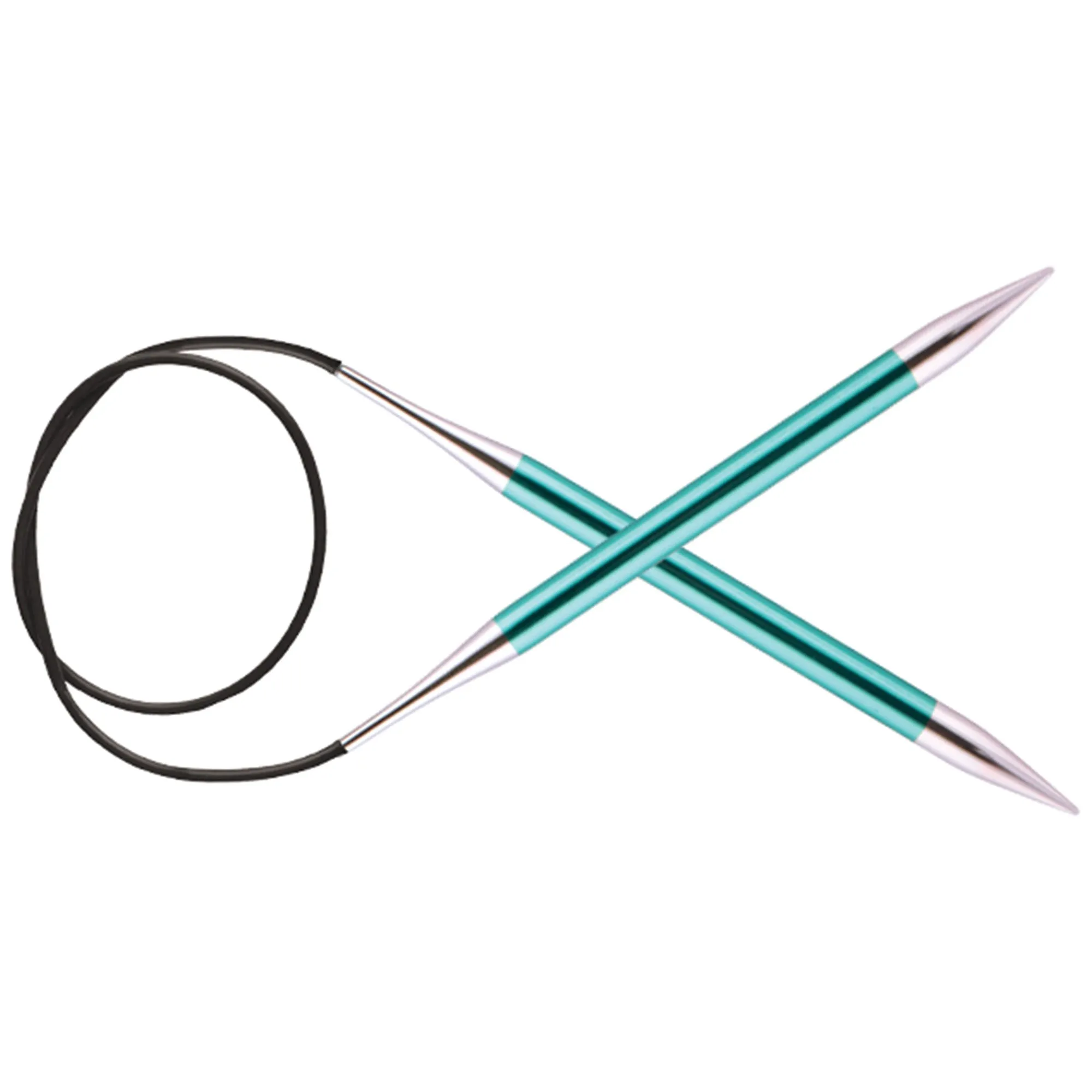 KnitPro Zing Fixed Circular Needles - US 11 (8.0mm) - 32" Emerald