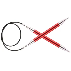 KnitPro Zing Fixed Circular Needles - US 13 (9.0mm) - 32" Garnet