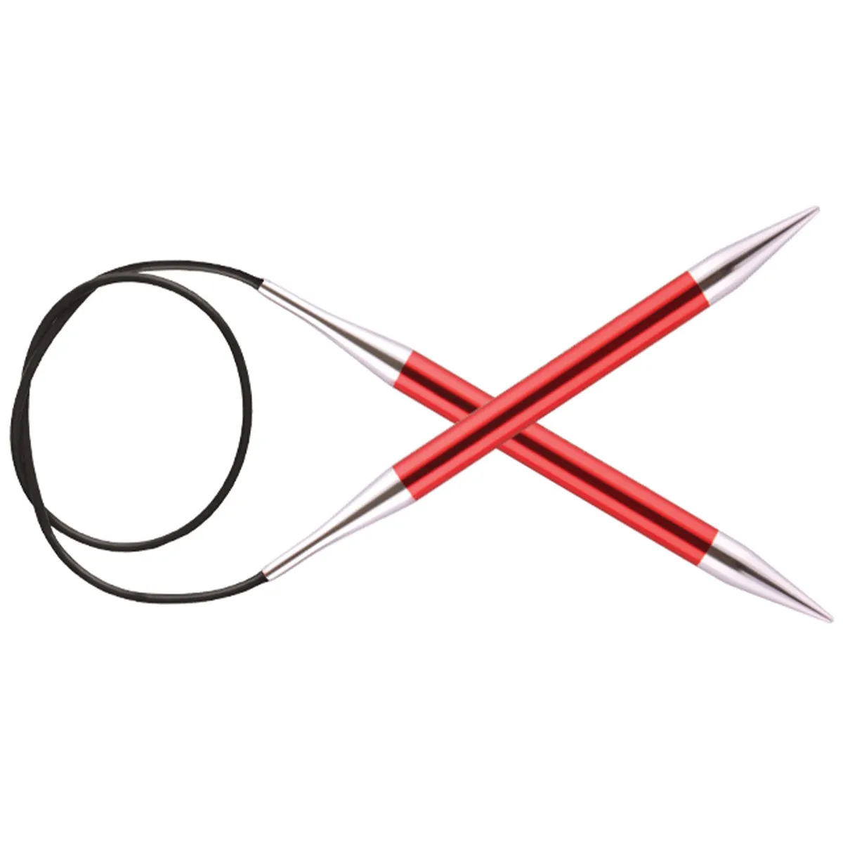 KnitPro Zing Fixed Circular Needles - US 13 (9.0mm) - 40" Garnet