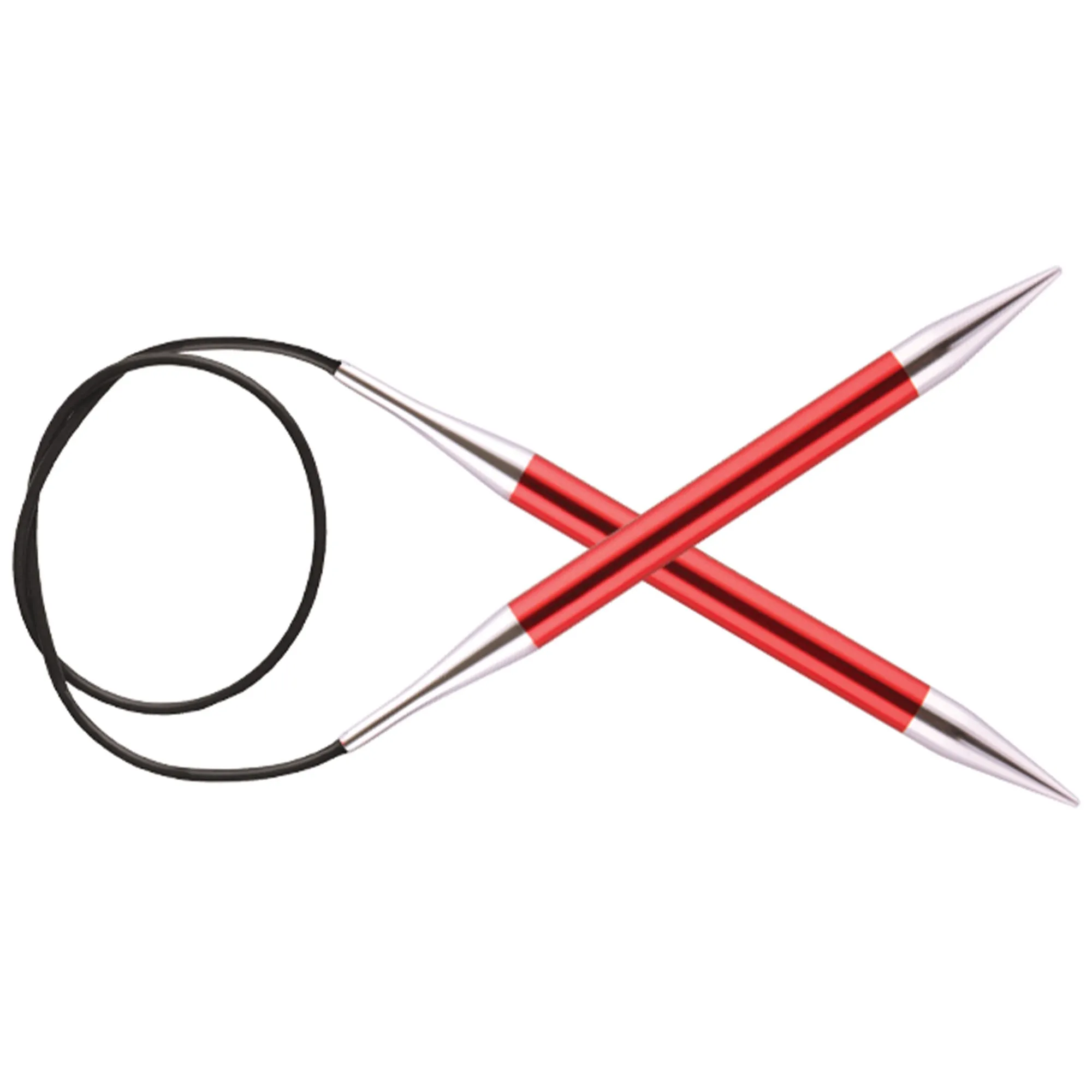 KnitPro Zing Fixed Circular Needles - US 13 (9.0mm) - 40" Garnet
