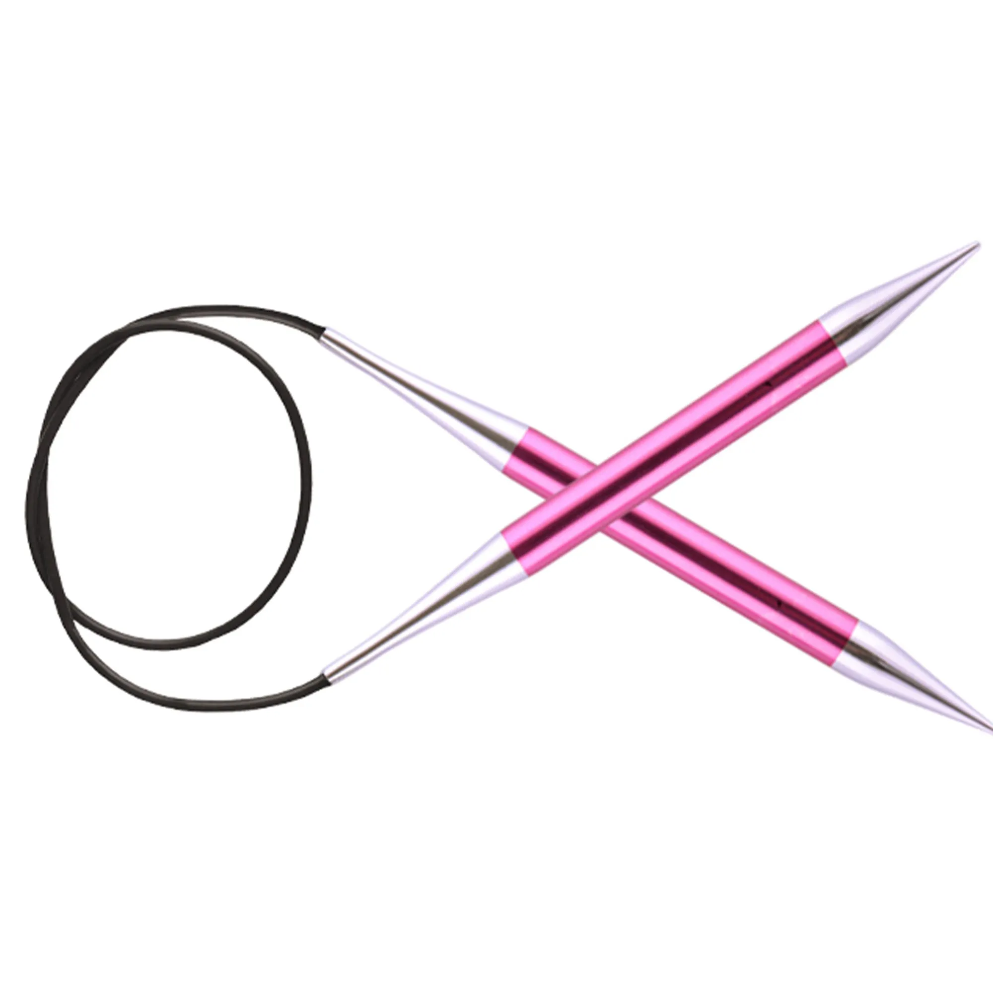KnitPro Zing Fixed Circular Needles - US 15 (10.0mm) - 47" Ruby