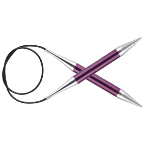 KnitPro Zing Fixed Circular Needles - US 17 (12.0mm) - 40" Purple Velvet