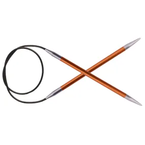 KnitPro Zing Fixed Circular Needles - US 2 (2.75mm) - 47" Carnelian