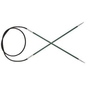 KnitPro Zing Fixed Circular Needles - US 2.5 (3.0mm) - 32" Jade