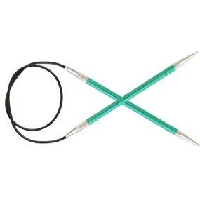 KnitPro Zing Fixed Circular Needles - US 3 (3.25mm) - 47" Emerald