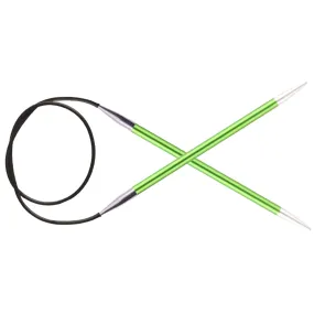KnitPro Zing Fixed Circular Needles - US 4 (3.5mm) - 16" Chrysolite