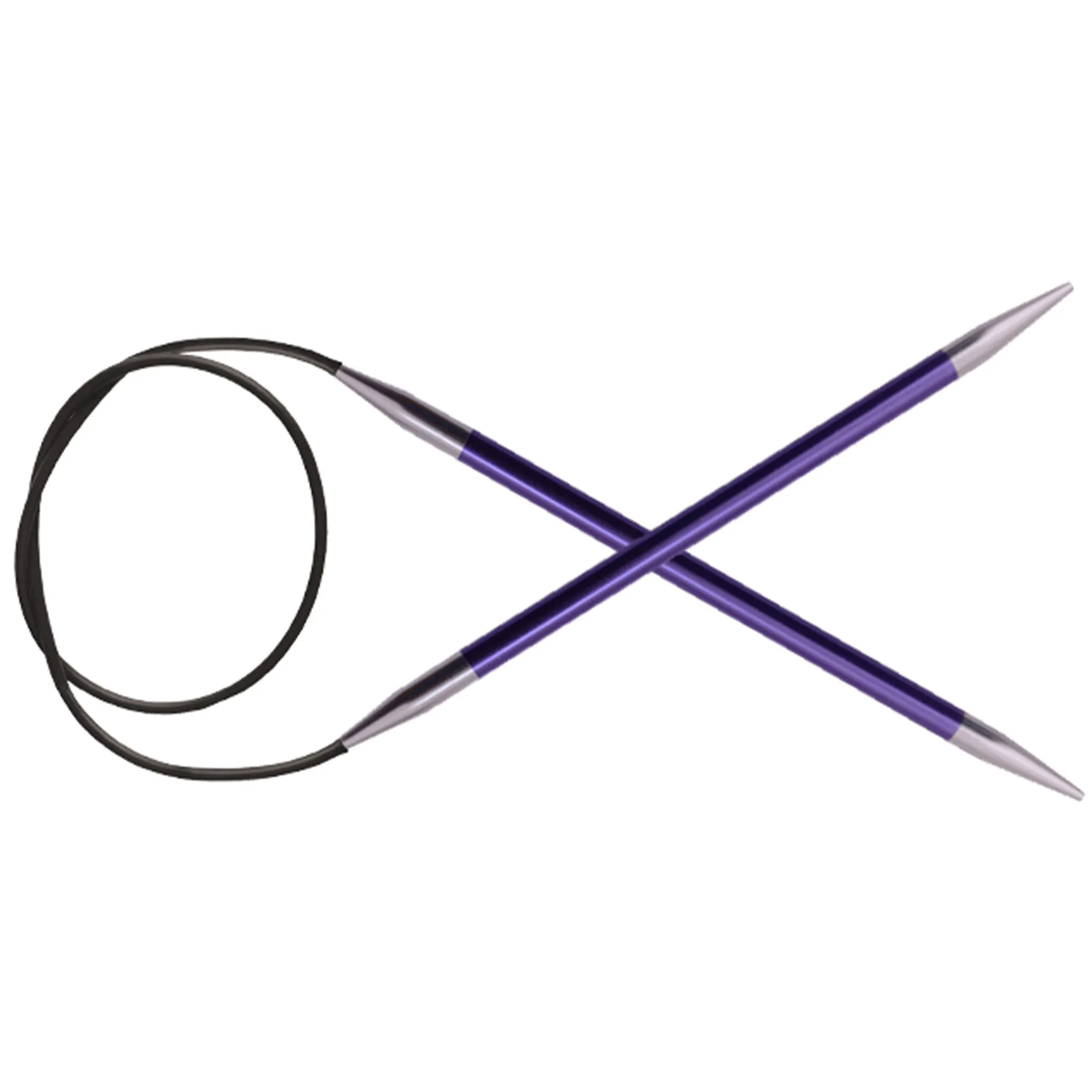 KnitPro Zing Fixed Circular Needles - US 5 (3.75mm) - 24" Amethyst