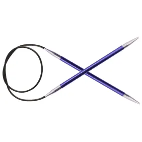 KnitPro Zing Fixed Circular Needles - US 7 (4.5mm) - 32" Iolite