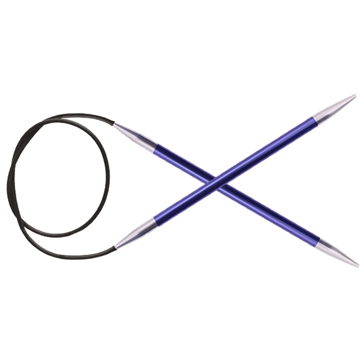 KnitPro Zing Fixed Circular Needles - US 7 (4.5mm) - 47" Iolite