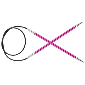 KnitPro Zing Fixed Circular Needles - US 8 (5.0mm) - 40" Ruby