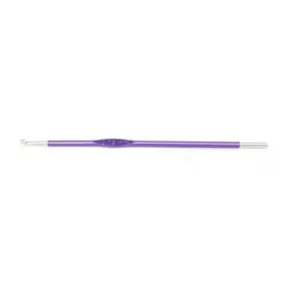 KnitPro Zing Single End Crochet Hooks - 3.75mm (F) Amethyst