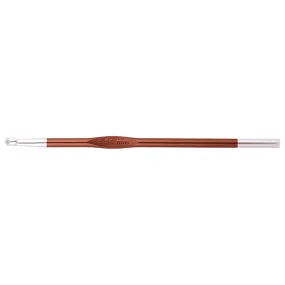 KnitPro Zing Single End Crochet Hooks - 5.50mm (I) Sienna
