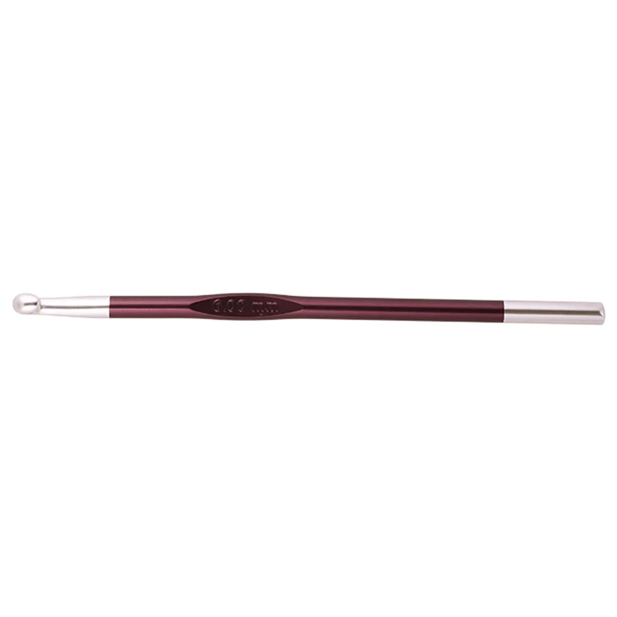 KnitPro Zing Single End Crochet Hooks - 6.00mm (J) Purple Velvet