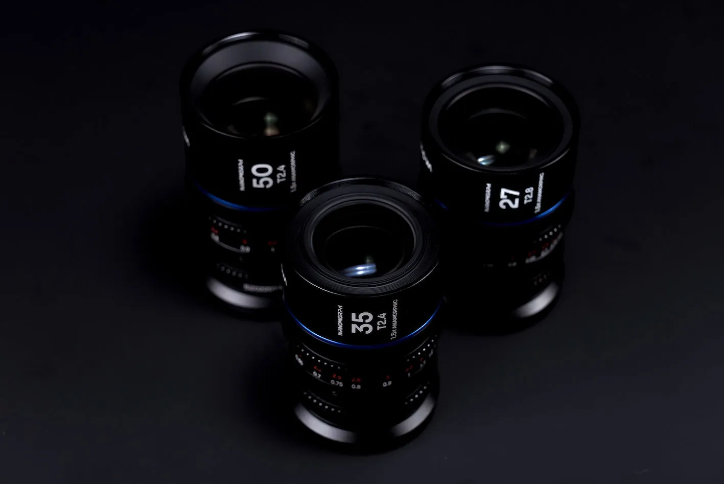 Laowa Nanomorph S35 Prime 3-Lens Bundle
 (27mm, 35mm, 50mm) (Blue) - (Cine) MFT