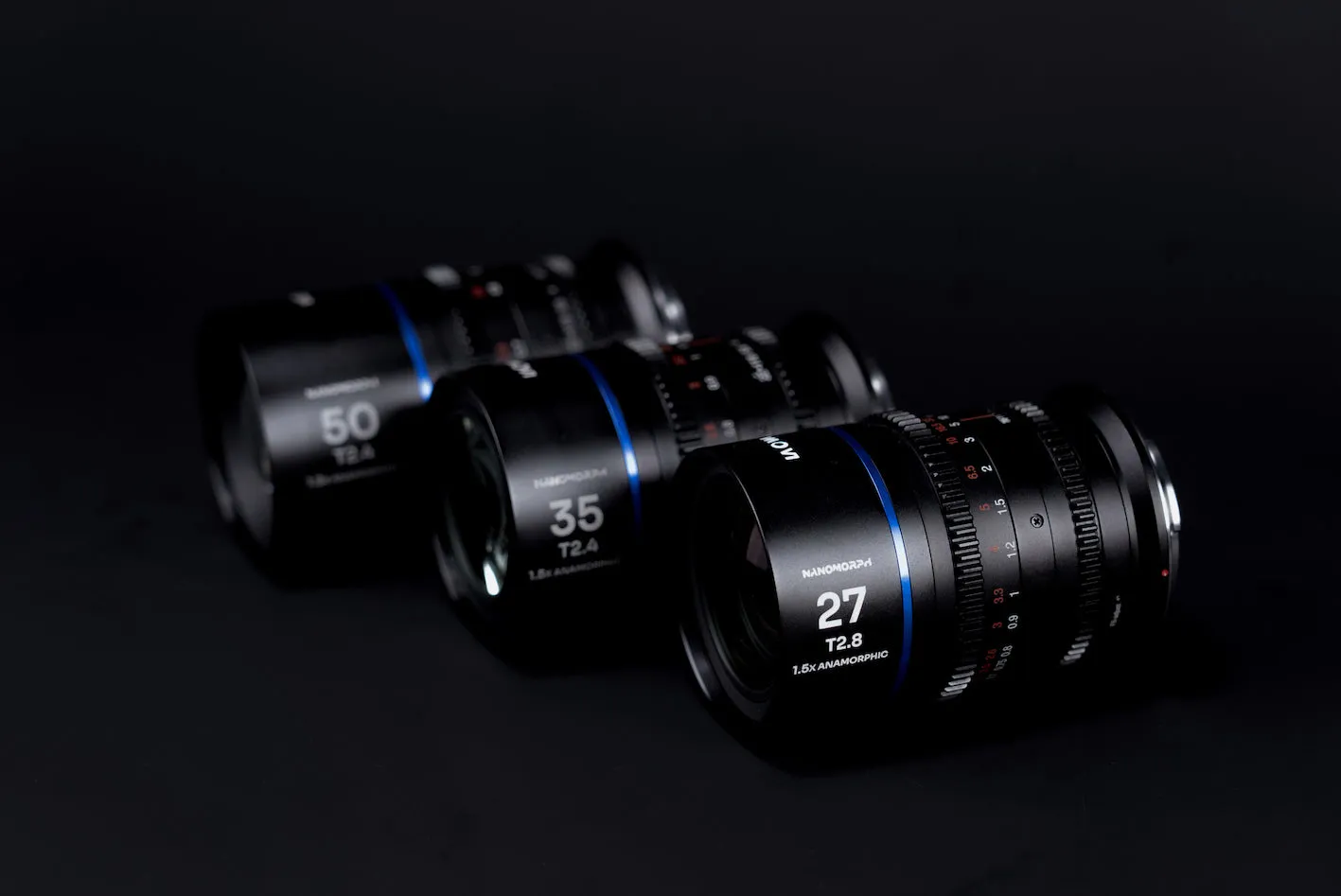 Laowa Nanomorph S35 Prime 3-Lens Bundle
 (27mm, 35mm, 50mm) (Blue) - (Cine) MFT