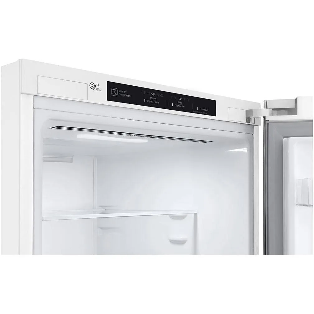 LG 24-inch, 12 cu.ft. Counter-Depth Bottom-Freezer Refrigerator with Multi-Air Flow System LBNC12231W