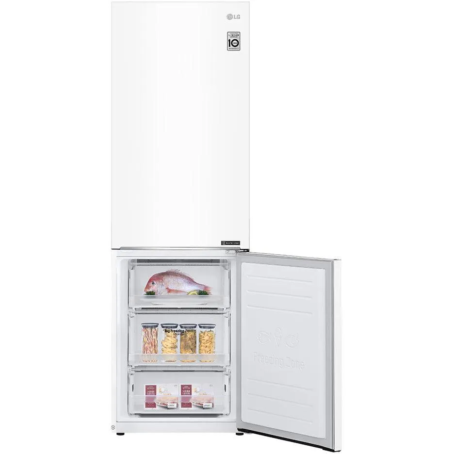 LG 24-inch, 12 cu.ft. Counter-Depth Bottom-Freezer Refrigerator with Multi-Air Flow System LBNC12231W