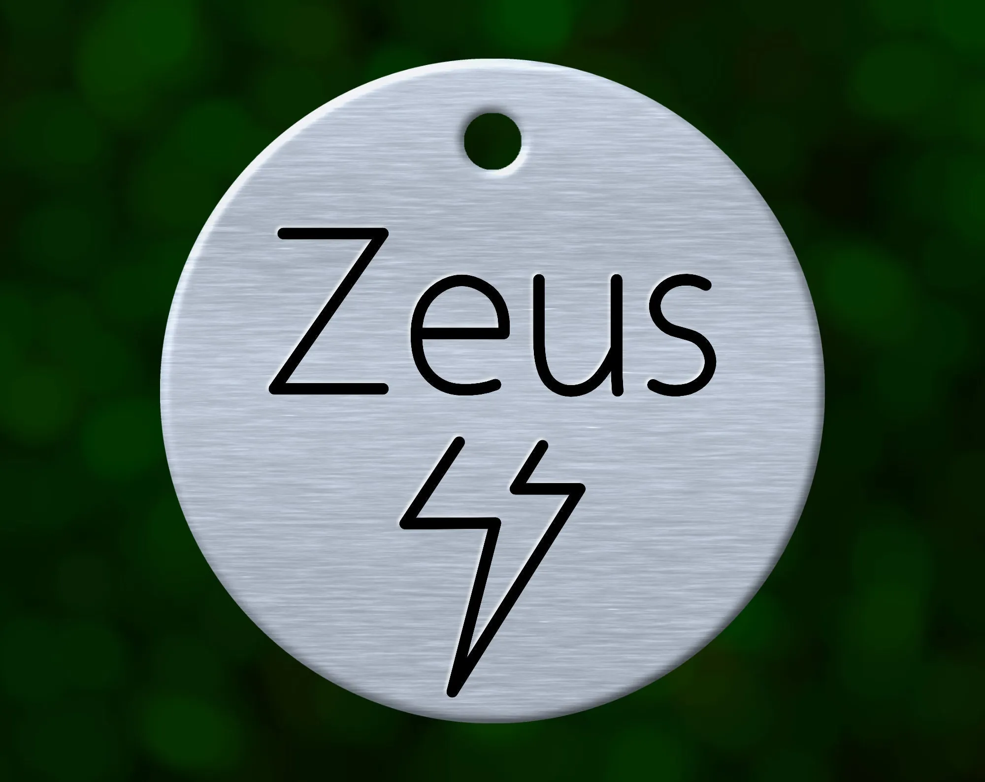 Lightning Bolt Dog Tag