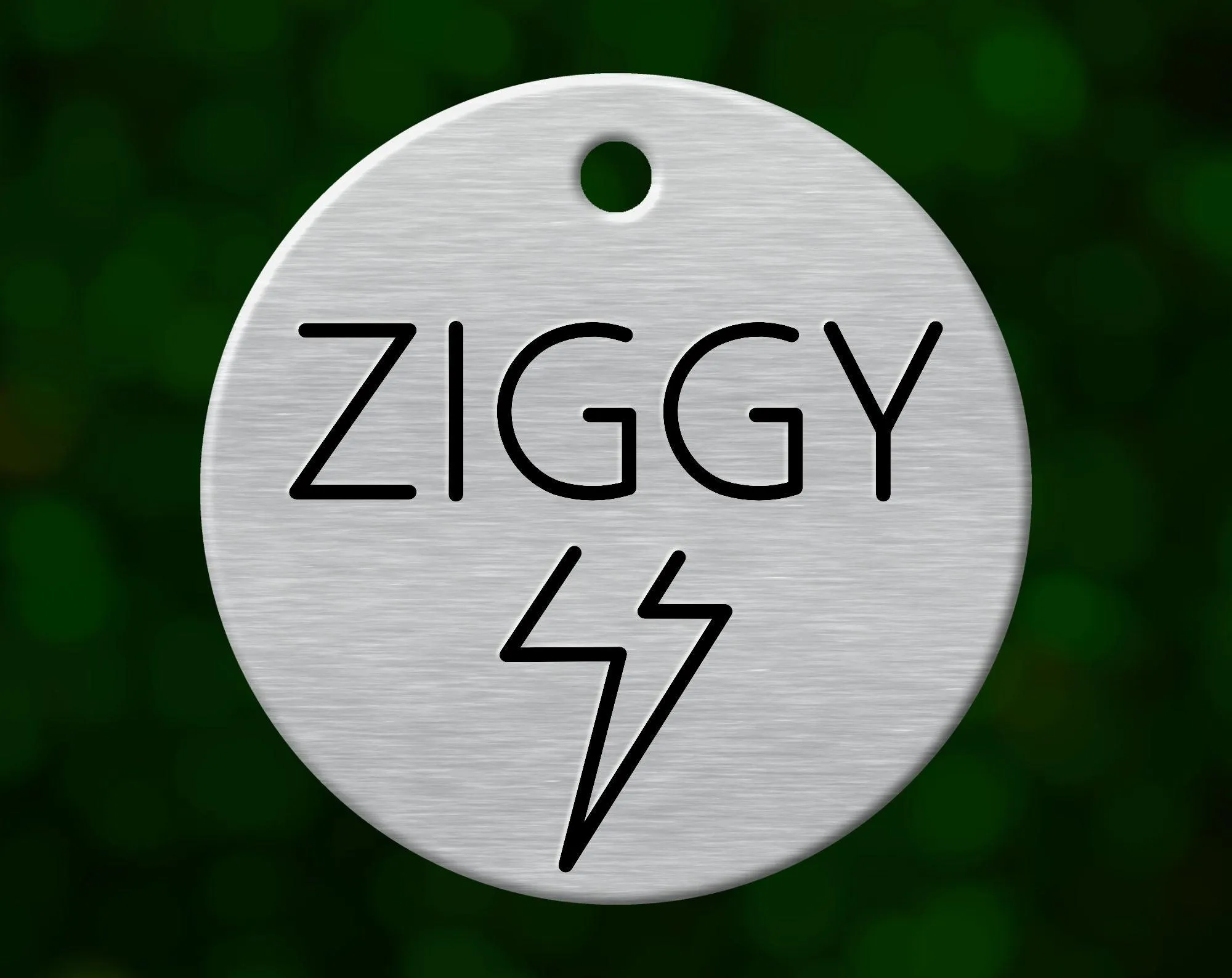 Lightning Bolt Dog Tag
