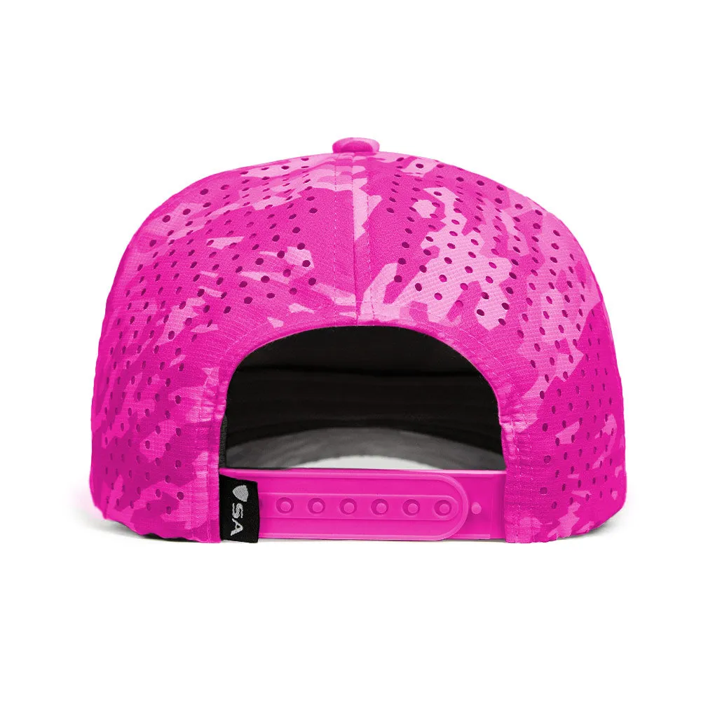 Limited Edition Performance Snapback | Pink Battle | Geo-Camo | Bright Pink