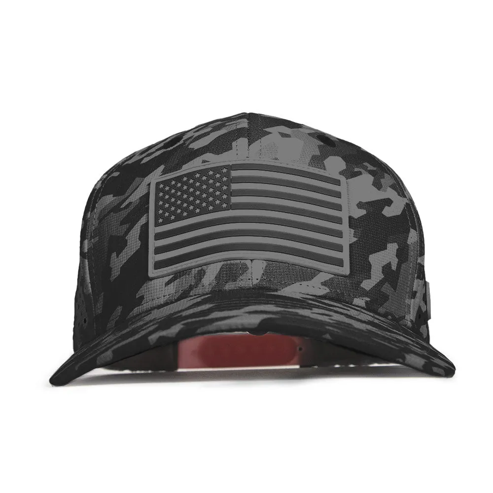 Limited Edition Performance Snapback | Pink Battle | Geo-Camo | Grey PreOrder