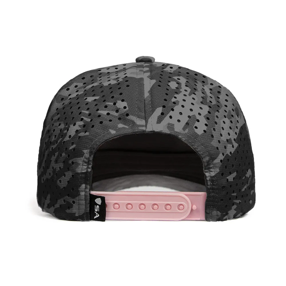 Limited Edition Performance Snapback | Pink Battle | Geo-Camo | Grey PreOrder
