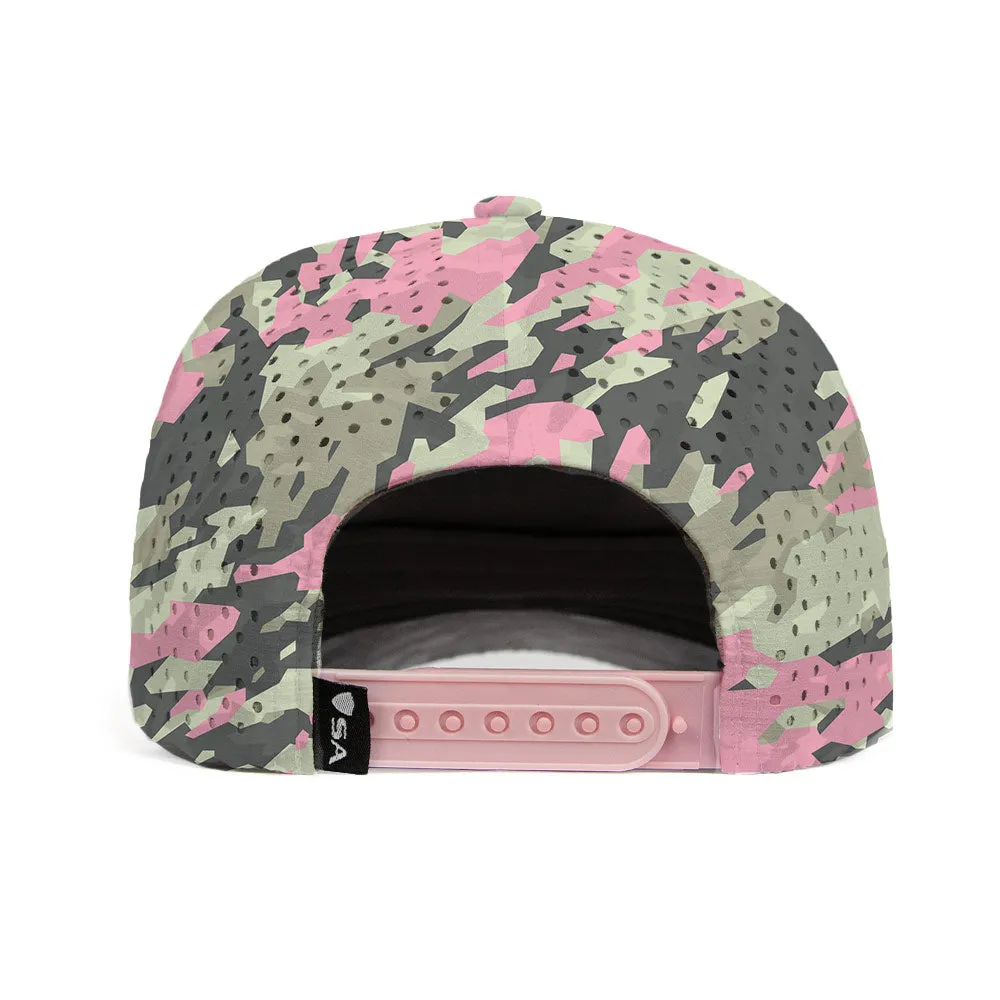 Limited Edition Performance Snapback | Pink Battle | Geo-Camo | Light Pink - PreOrder