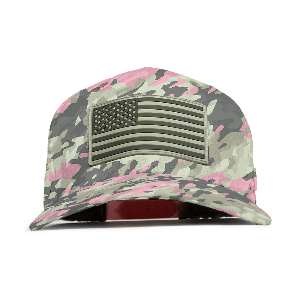 Limited Edition Performance Snapback | Pink Battle | Geo-Camo | Light Pink - PreOrder