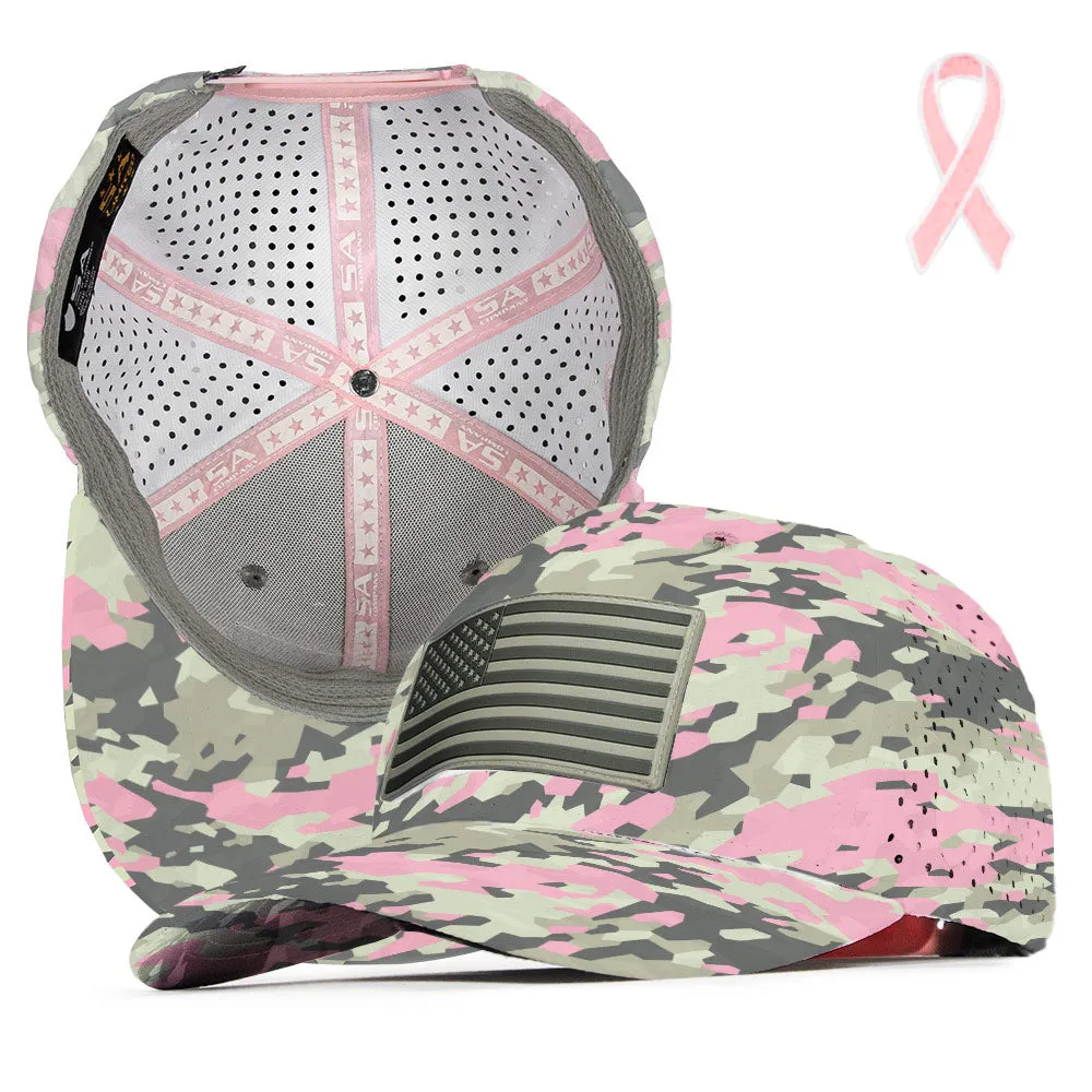 Limited Edition Performance Snapback | Pink Battle | Geo-Camo | Light Pink - PreOrder