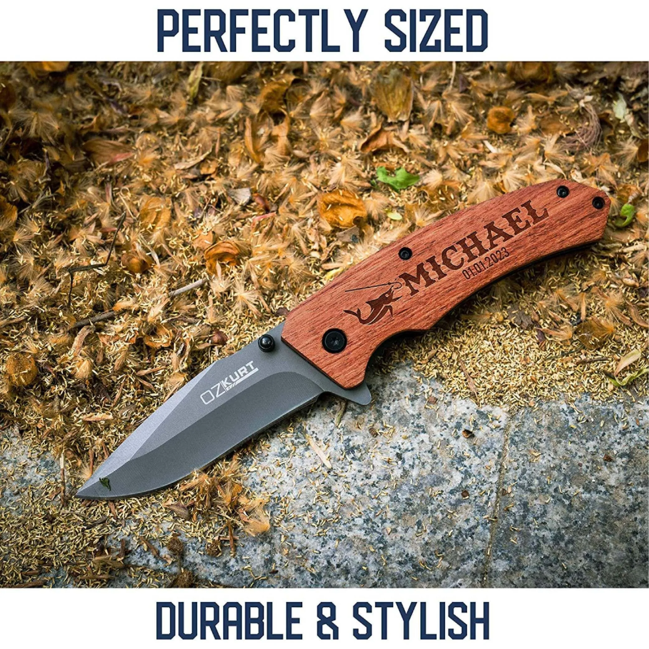Logo Engraved Custom Knife