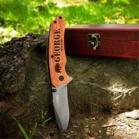 Logo Engraved Custom Knife
