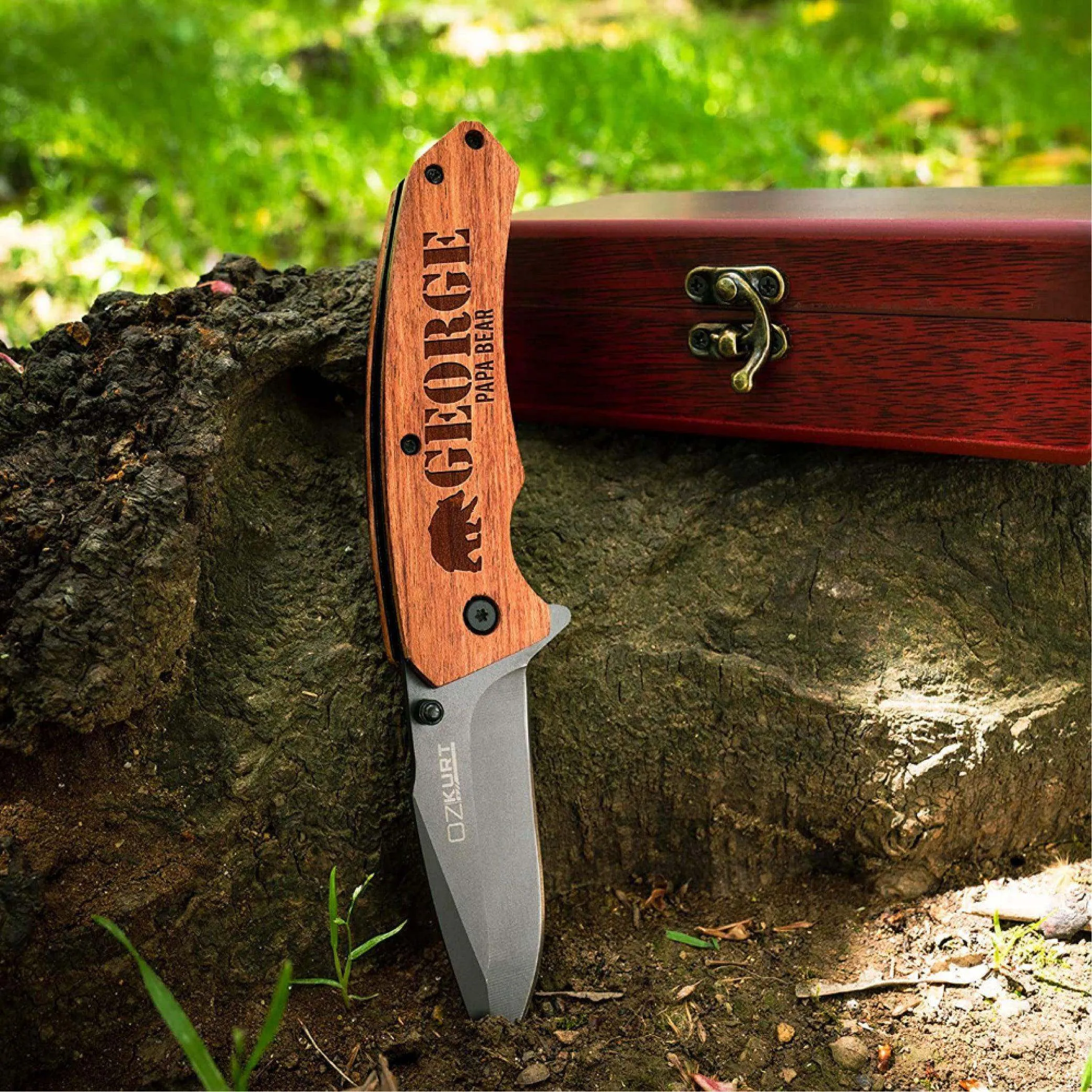 Logo Engraved Custom Knife