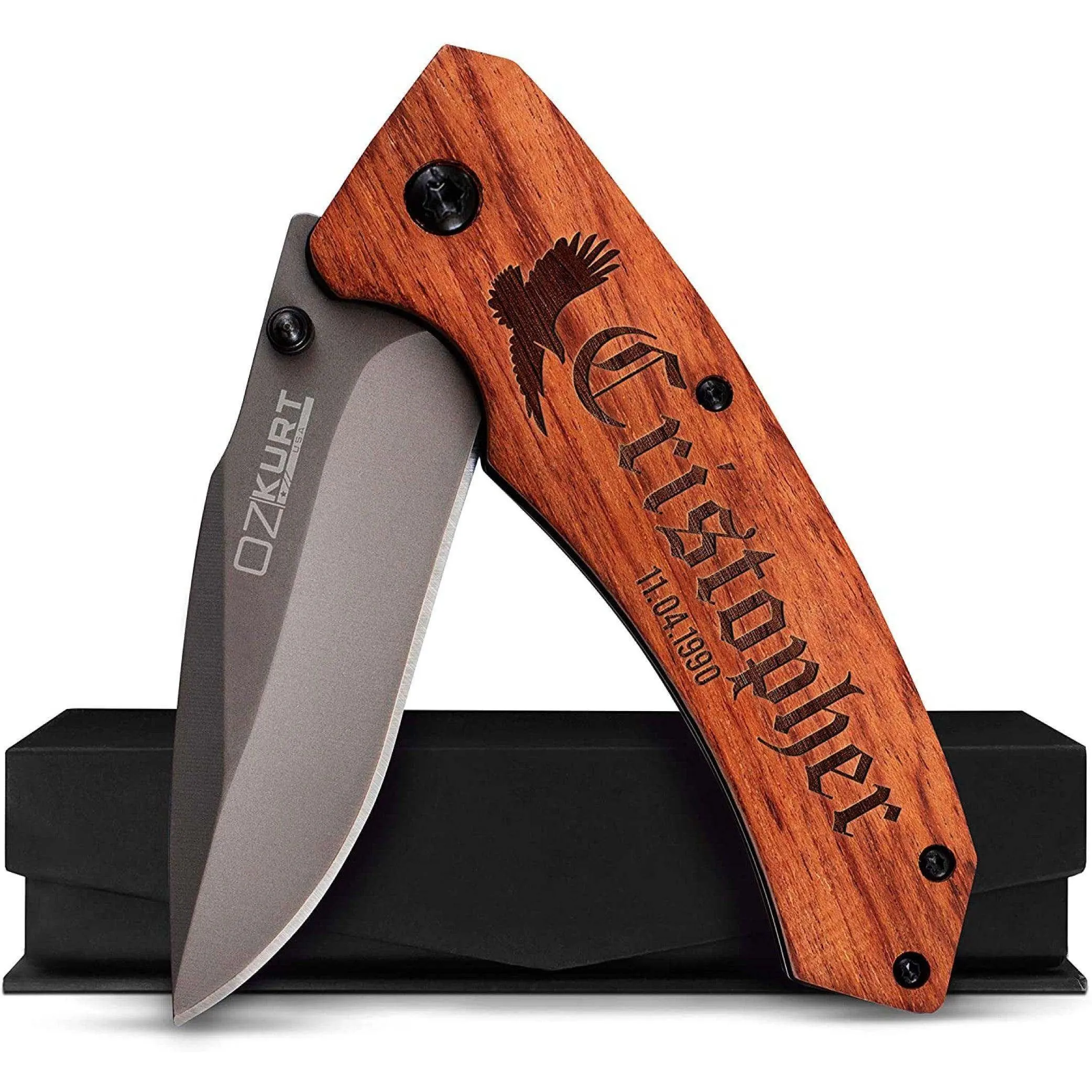 Logo Engraved Custom Knife