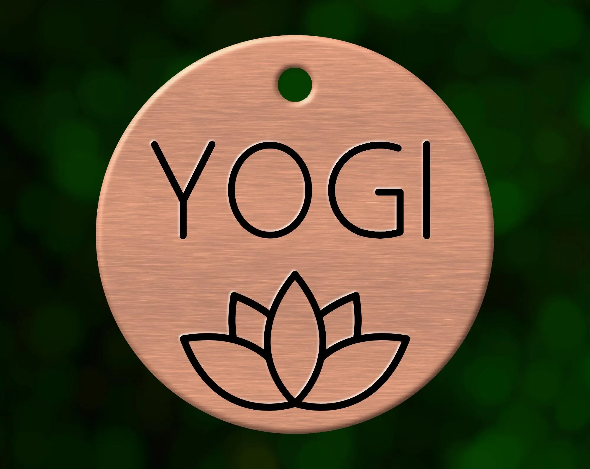 Lotus Dog Tag