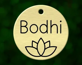Lotus Dog Tag