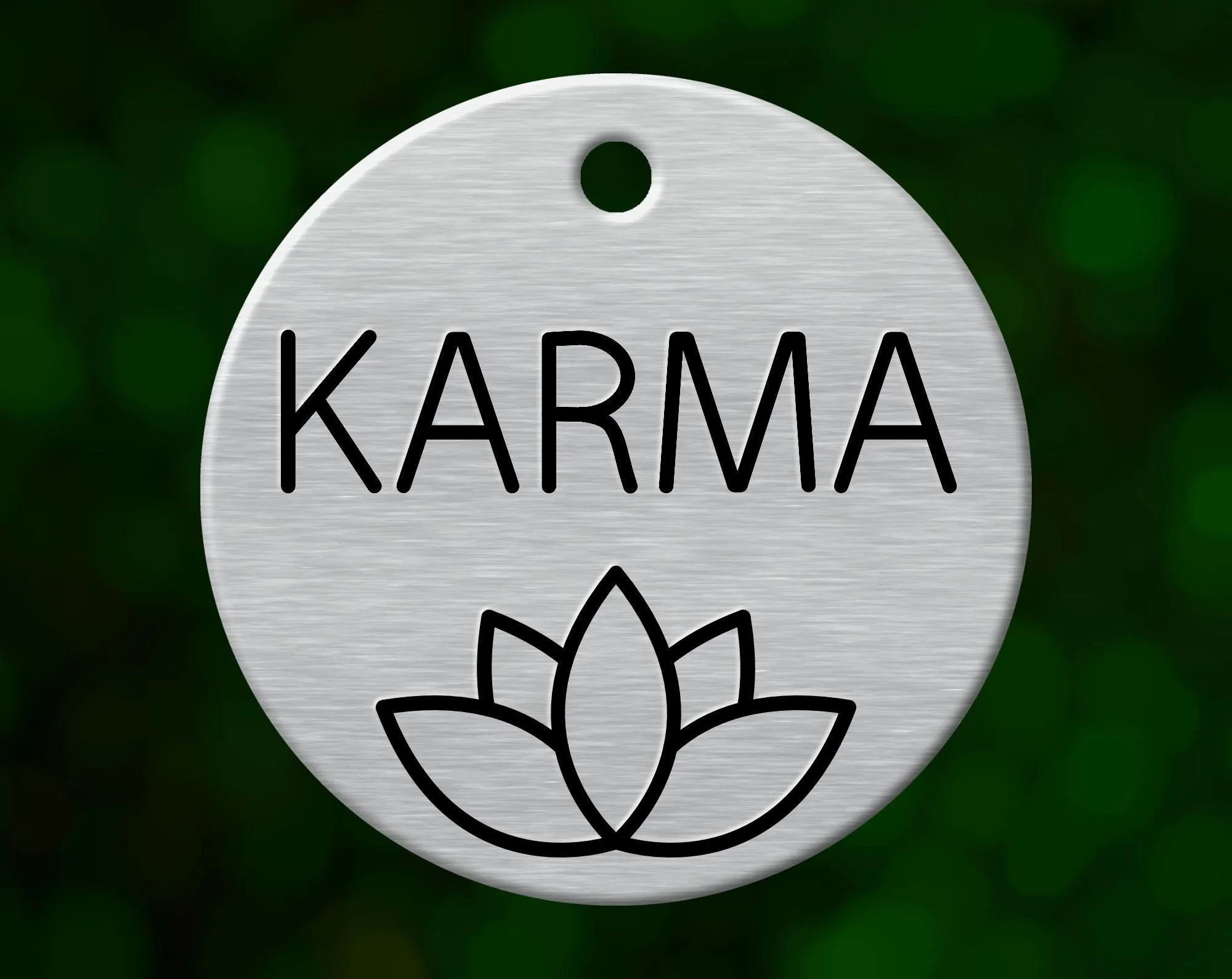 Lotus Dog Tag