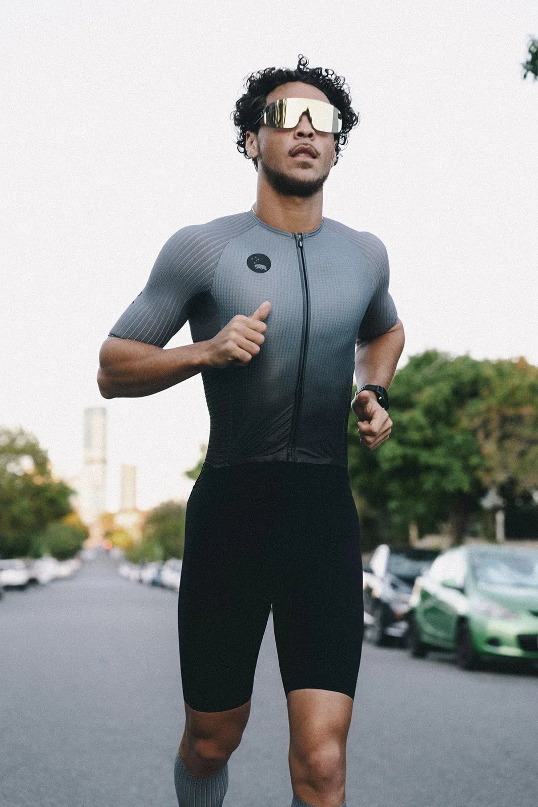 Men's CdA Aero Triathlon Suit - Gunmetal Gray