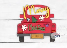 Merry Christmas DIY Wood Truck Kit